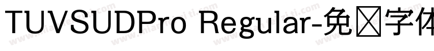 TUVSUDPro Regular字体转换